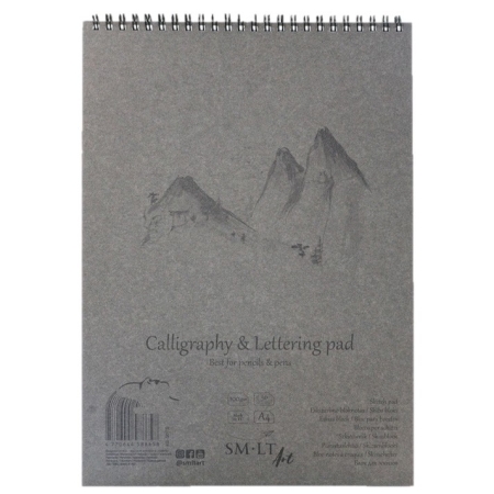 Bloc caligrafie Calligraphy & Lettering pad Authentic cu spira