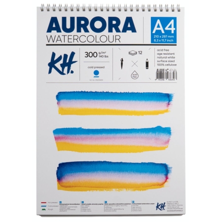 Bloc desen Aurora Watercolour spiral Cold Pressed