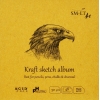 Caiet desen SM.LT Layflat Sketch Kraft  Album 14 x 14 cm.