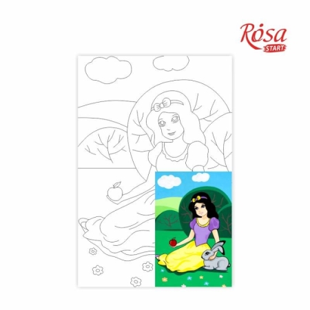 Carton panzat cu desen 20 x 30  cm. - Snow White