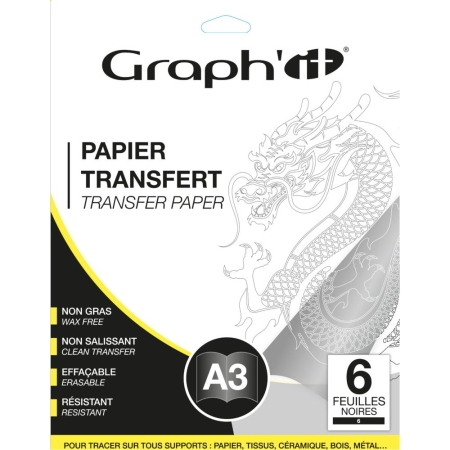 Hartie transfer Graph it - A3 set 6 coli - negru