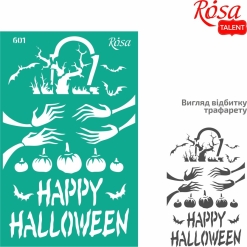 Sablon adeziv 13 x 20 cm. nr.601 - halloween