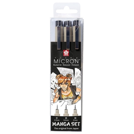 Sakura Manga Pigma Micron Set 3