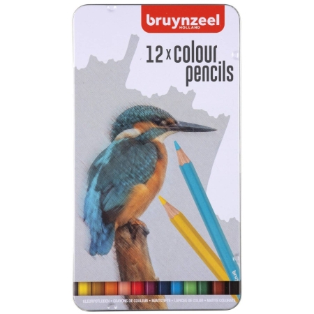 Set 12 creioane colorate Bruynzeel Color Pencile Bird