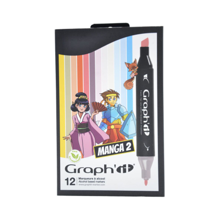 Set 12 markere Graph it - Manga 2