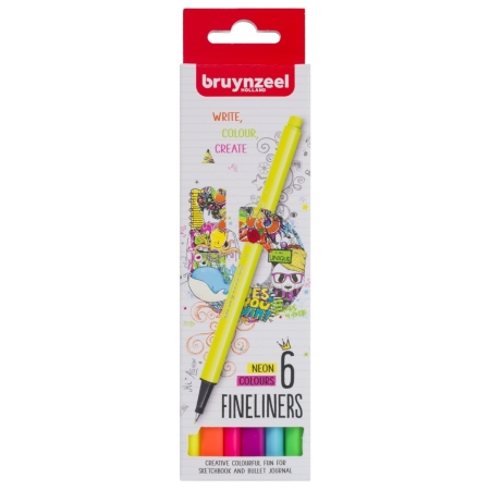 Set Bruynzeel Fineliner Neon 6