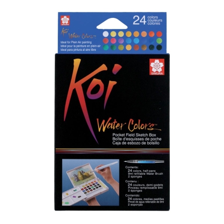 Set acuarele Sakura Koi Watercolor Sketchbox - 24