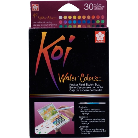 Set acuarele Sakura Koi Watercolor Sketchbox - 30