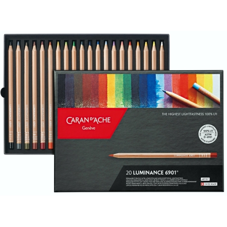 Set creioane colorate Caran d Ache Luminance 20