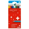 Set creioane colorate Caran d Ache Swisscolor Aquarelle 12