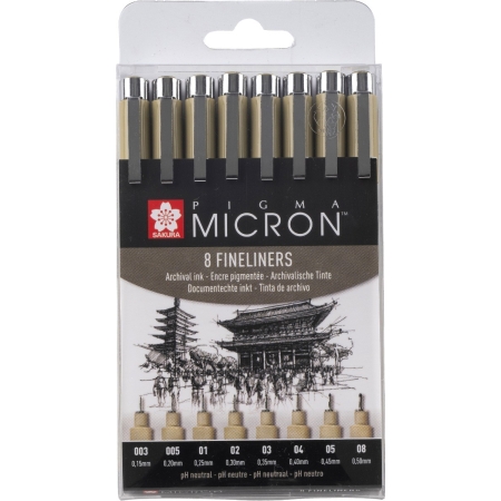 Set linere Sakura Pigma Micron 8