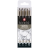 Set linere Sakura Pigma Micron L Coolgrey 4