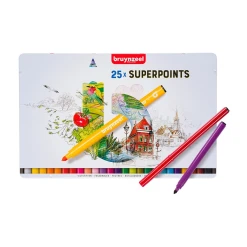 Set markere Bruynzeel Superpoints - 25 markere