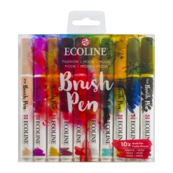 Set markere Ecoline Brushpen Fashion 10