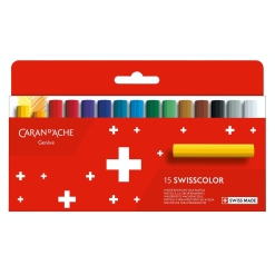 Set pasteluri cerate Caran d Ache Swisscolor 15