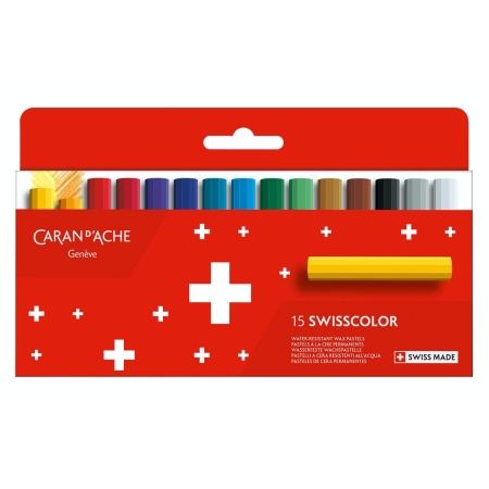 Set pasteluri cerate Caran d Ache Swisscolor 15